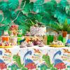 Gatherfun Dinosaur Party Supplies Disposable Tablecloth Waterproof Plastic Rectangular Table Cover for Boys Kids Birthday Party Baby Shower Dinosaur Party Decorations 3PCS 54 X 108 inch view 3
