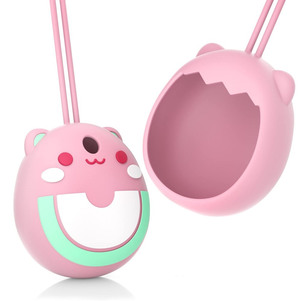 Silicone Cover Case for Tamagotchi Pix, Replacement Skin Silicone Case Protector for Interactive Virtual Pet Game Machine, Electronic Pets Protective Cover Children Birthday Gift (Pink)