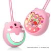 Silicone Protective Case for Tamagotchi Pix Virtual Electronic Pet Game Machine, Soft Skin Cover for Tomagatchie Giga Pet Mini Toy, Travel Carry Pouch Sleeve with Hand Strap (Cyan) view 2