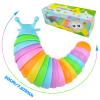 Cevioce Sensory Slug Fidget Toys, Fidget Slug Toys for Adults & Kids Party Favors, 1 PC Cute Autism Sensory Toys for Autistic Children,Toddler Valentines Day Gifts for Kids Travel Toys for 3+ view 3