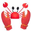 Valentoria Fun Lobster Crab Claws Gloves Hand Hat Cap Weapon Cospaly Halloween Costume Pretend Dress Up Play Game Party Festival Gag Props view 1