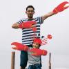 Valentoria Fun Lobster Crab Claws Gloves Hand Hat Cap Weapon Cospaly Halloween Costume Pretend Dress Up Play Game Party Festival Gag Props view 4