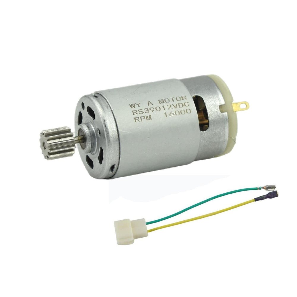 CHANCS RS390 Electric Motor DC 12V 16000RPM 12 Gear Teeth Motor for Toy Car Accessory Three-Wheeled Motorcycle Stroller with Replace RS-380