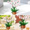 Bilinott Orchid Flower Building Blocks Set, Fake Indoor Flowers Building Set for Home, Kitchen, Desk Decoration, for Adults Ages 18+ view 2