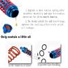 Rcarmumb CVD Shock Absorbers Upgrade Parts for 1/10 Slash 2WD,Stampede 2WD,Rustler 2WD,Hoss 2WD,Front Rear 4PCS Steel #45 DriveShaft Axles w/Red Hex,Alloy Alumium Big Bore Shocks,Silver & Navy Blue view 3