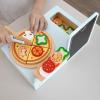 Pillowhale Wooden Pizza Play Set  24 PCS Slice&Serve Pretend Play Pizza Toy, HookandLoop Cutting, Montessori Kitchen Role Play, Wooden Play Food Gift for Toddlers Ages 36 view 2