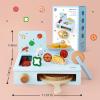 Pillowhale Wooden Pizza Play Set  24 PCS Slice&Serve Pretend Play Pizza Toy, HookandLoop Cutting, Montessori Kitchen Role Play, Wooden Play Food Gift for Toddlers Ages 36 view 4