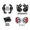Brass Parts TRX4 Brass Diff Cover Brake Disc 1/10 RC Portal axles for TRX6 RC Rock Crawler TRX4 Defender Bronco 2021 G500 K5 Sport TRX6 LCG UpgradeBlack,4-in-1 Brass Counter Weight view 1