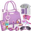 Officygnet Girls Toys for 3 4 5 6 7 8 Year Old - Pretend Princess Play Purse Toys for Little Girl, Toddler Purse with Accessories, Kids Toy Purse Birthday for Girls Ages 2-4 3-5 4-5 6-8 (Purple) view 1