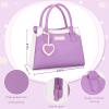 Officygnet Girls Toys for 3 4 5 6 7 8 Year Old - Pretend Princess Play Purse Toys for Little Girl, Toddler Purse with Accessories, Kids Toy Purse Birthday for Girls Ages 2-4 3-5 4-5 6-8 (Purple) view 2