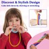Olugu Sensory Chew Necklaces Bracelets for Boys and Girls, 16 Pack Stretchy Fidget Toys for Kids with Autism ADHD SPD, Oral Motor Aids Bracelet necklace set Jewelry Reduce Biting Stress and Anxiety view 3