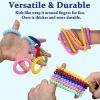 Olugu Sensory Chew Necklaces Bracelets for Boys and Girls, 16 Pack Stretchy Fidget Toys for Kids with Autism ADHD SPD, Oral Motor Aids Bracelet necklace set Jewelry Reduce Biting Stress and Anxiety view 4