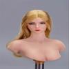1/6 Scale Female Head Sculpt,Beauty Asian Girl Planted Hair Head Carved Carving for 12inch Female PH TBL JO VC Action Figure Body (Long Blonde Hair) view 4