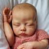 Angelbaby Cute Reborn Real Baby Dolls That Look Real Sleeping Girl, 18 inch Realistic Newborn Baby with Soft Cloth Body Hand Painted Detailed Silicone Baby Dolls view 4