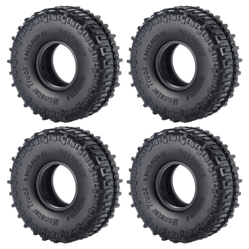 Benedict Harry Monster Truck 1.0 Wheel Rims Tires for Axial AX24 SCX24 FMS FCX24(A)
