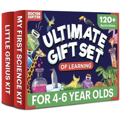 Doctor Jupiter Ultimate Gift Set of Learning| Set of My First Science Kit, Little Genius Kit for Kids Ages 4-6|Birthday Gift for Boys, Girls| STEM Learning & Education Toys for 4,5,6 Year Old