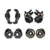 Black Brass Rear Inner Portal Cover Housing,Rear Axle Steering Knuckle Portal Cover,C-Hub Carrier Cover Compatible with Traxxas TRX4 TRX6 1/10 RC Crawler Car Upgrade Parts4-in-1 Brass Counter Weight view 1