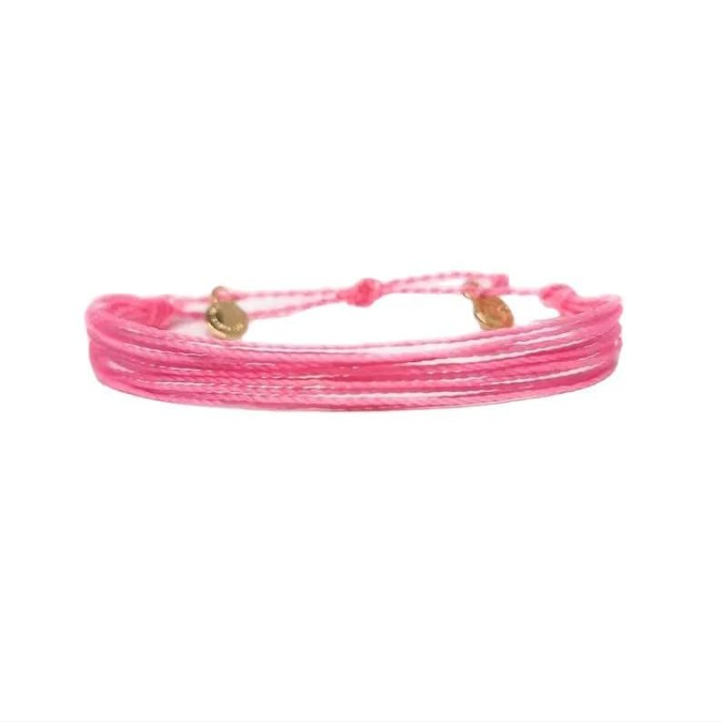 Breast Cancer Awareness Bracelets, In Support of Loved Ones Battling Cancer (Non Braided)
