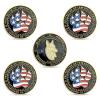 5 Pcs K9 Dog Police Challenge Coin Law Enforcement Canine Police Gifts view 1