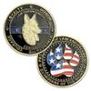 5 Pcs K9 Dog Police Challenge Coin Law Enforcement Canine Police Gifts view 2