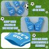 Sinmoe 48 Pieces Sport Party Favors Fan Foam Finger Mini #1 Basketball Baseball Football Soccer Team Cheerleader Gifts for Sporting Events Games Birthday Supplies(Light Blue) view 3