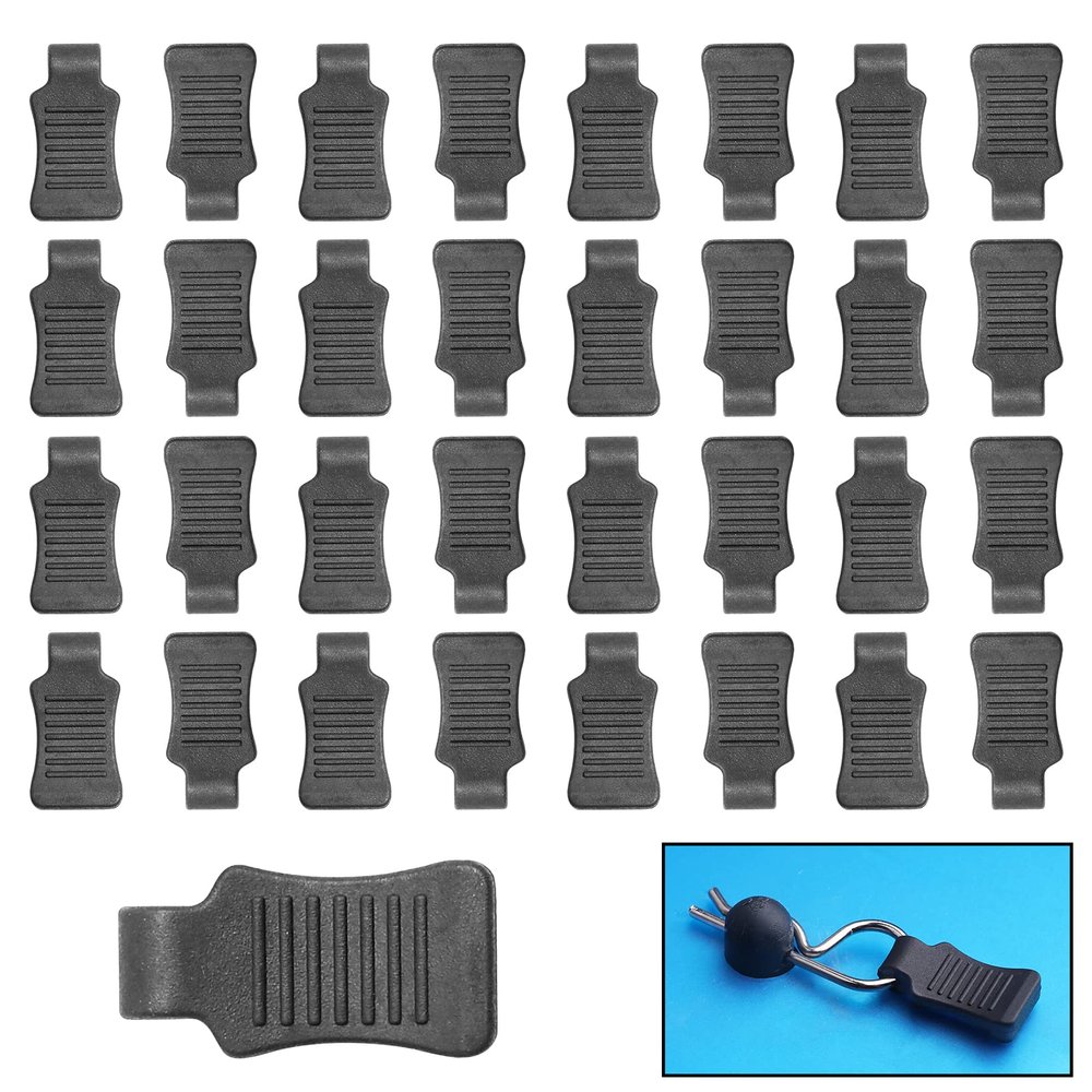 HobbyPark 50pcs RC Rubber Pull Tabs for 1/12 1/10 1/8 1/5 RC Car Body Clips Scale Models (fit 1.2mm 1.4mm 1.5mm Rod)