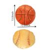 2Pcs Basketball Sports Fluffy Soft Throw Pillow Toy, Basketball Plush Sport Theme Cushion, Sphere Toys Gift for Kids Boy Girls Children Room Decoration view 2