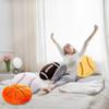 2Pcs Basketball Sports Fluffy Soft Throw Pillow Toy, Basketball Plush Sport Theme Cushion, Sphere Toys Gift for Kids Boy Girls Children Room Decoration view 4