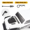 20pcs HobbyPark Universal 1/16 1/18 RC Car Body Clips and Pull Tabs Retainer Small R Pins for SCX24 TRX-4M RC Vehicles Truck Shell Parts Replacement Black view 4