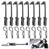 20pcs HobbyPark Universal RC Car Body Clips and Pull Tabs Retainer for 1/10 Traxxas Arrma Axial Losi & All 1/8 Redcat HPI HSP Truck Crawler Buggy Shell R Pins Black view 1