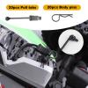 20pcs HobbyPark Universal RC Car Body Clips and Pull Tabs Retainer for 1/10 Traxxas Arrma Axial Losi & All 1/8 Redcat HPI HSP Truck Crawler Buggy Shell R Pins Black view 4