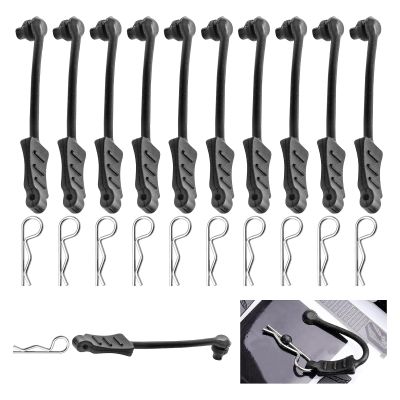 20pcs HobbyPark Universal 1/16 1/18 RC Car Body Clips and Pull Tabs Retainer Small R Pins for SCX24 TRX4M RC Vehicles Truck Buggy Shell Replacement Parts