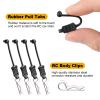 20pcs HobbyPark Universal 1/16 1/18 RC Car Body Clips and Pull Tabs Retainer Small R Pins for SCX24 TRX4M RC Vehicles Truck Buggy Shell Replacement Parts view 3