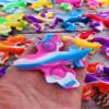 100 Packs Airplane Mini Pop Fidget, Autism Sensory Birthday Birthday Party Favors Gift for School Classroom, Adult and Kids view 3