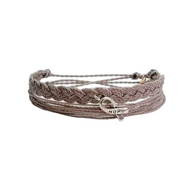 Brain Cancer Awareness Bracelet, In Support of Loved Ones Battling Cancer (Style Pack)