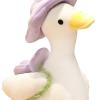 Almencla Cartoon Duck Stuffed Animal Toys, Accompany Sleep Toy, Living Room Decoration, Animal Plush Doll for Girlfriend Children Kids Gifts, 35cm Violet view 4