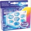 Glow Series ICY Crumbs RPG Dice Set | Set of 7 Glow-in-The-Dark Dice in a Variety of Sizes Designed for Roleplaying Games | Premium Quality Resin Dice | Vibrant Blue Color | Made by Gamegenic view 1