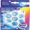 Glow Series ICY Crumbs RPG Dice Set | Set of 7 Glow-in-The-Dark Dice in a Variety of Sizes Designed for Roleplaying Games | Premium Quality Resin Dice | Vibrant Blue Color | Made by Gamegenic view 2