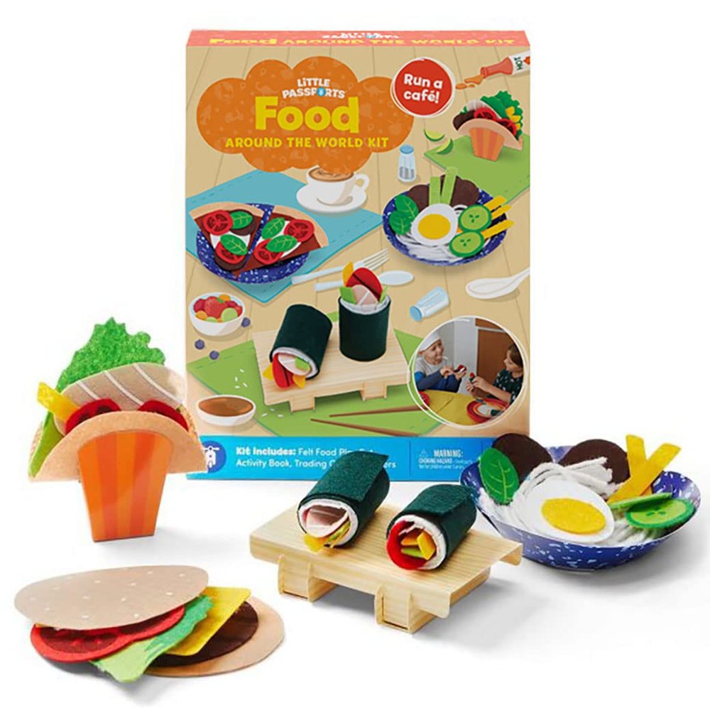 Little Passports Food Around The World Kit | Pretend Play & Cultural Learning for Ages 35