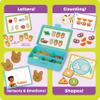 Learning Resources Let's Go Bento! Learning Activity Set, 78 Pieces, Ages 3+, Preschool Learning Activities, Toddler Toys, Learning & Education Toys, feelings and emotios, fine motor skills view 2