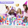 260 PCS Pop Keychain Bulk Party Favors,Fidget Toys for Kids Bulk Mini Pop Keychain Sensory Toys Stocking Pinata Stuffers Birthday Classroom Prizes Toddler Fidget Pack Stress Relief Toys view 3