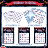 Liliful 35 Pcs 4th of July Bingo Game Cards 24 Players Patriotic Bingo Cards Independence Day Game for July 4th Party Card Games School Classroom Games Patriotic Party Favors Supplies(Classic) view 2