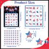 Liliful 35 Pcs 4th of July Bingo Game Cards 24 Players Patriotic Bingo Cards Independence Day Game for July 4th Party Card Games School Classroom Games Patriotic Party Favors Supplies(Classic) view 3