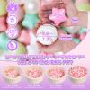 GOGOSO Ball Pits Balls Toddlers 50 100 200 500 Plastics Shape Ball Non-Phthalate Non-BPA Non-Toxic 2.2-Inch Crush Proof Play Balls, Pink+Green+White, 100 Balls view 2