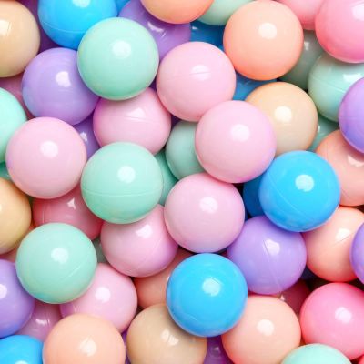 GOGOSO Ball Pits Balls Toddlers 50 100 200 500 Plastics Shape Ball Non-Phthalate Non-BPA Non-Toxic 2.2-Inch Crush Proof Play Balls,7 Mix Colors, 100 Balls