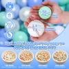GOGOSO Ball Pits Balls Toddlers 50 100 200 500 Plastics Shape Ball Non-Phthalate Non-BPA Non-Toxic 2.2-Inch Crush Proof Play Balls,Pearl +Macaron Blue Green White, 100 Balls view 2