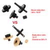 MEUS RACING Overdrive Transmission Gears 13.17:1 for Traxxas 1/18 TRX4M Defender, Bronco, K10 High Trail, F150 view 3