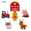 6 Pcs Farm Animals Centerpieces Farm Themed Party Supplies Ornament Indoor and Outdoor Table Decorations for Farm Animals 3D Table Decoration view 3
