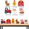 36 Pcs Farm Themed Party Supplies - Animals Centerpieces, Birthday Banner, Foil Latex Balloons, Indoor and Outdoor 3D Table Decoration view 3