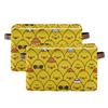 Yellow Chicken Storage Basket Fabric Kitchen Baskets Cute Anime Open Home Storage Bins Boxes Foldable Organizer Bag for Baby Cloth Pet Toy Book Shelf Closet Baskets 16128 Inches view 2